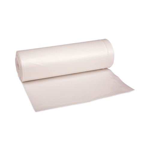 Trash Bags | Boardwalk V8046ENKR01 40 in. x 46 in. 45 gal. 19 mic High-Density Can Liners - Natural (150/Carton) image number 0