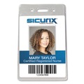 Label & Badge Holders | SICURIX BAU47820 2-1/2 in. x 4-1/2 in. Vertical Proximity Badge Holder - Clear (50/Pack) image number 3
