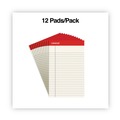 Notebooks & Pads | Universal UNV35852 50-Sheet 5 in. x 8 in. Colored Perforated Writing Pads - Narrow Rule, Ivory (1 Dozen) image number 4