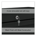 Office Filing Cabinets & Shelves | Alera 25513 42 in. x 18.63 in. x 67.63 in. 5 Legal/Letter/A4/A5 Size Lateral File Drawers - Black image number 10