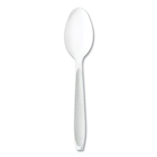 Cutlery | SOLO HSWTX-0007 Impress Heavyweight Full-Length Polystyrene Cutlery Spoon - White (100/Box) image number 0