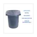 Trash & Waste Bins | Boardwalk Z7660HNKR01 38 in. x 60 in. 60 Gallon 13 mic High Density Industrial Coreless Roll Can Liners - Natural (200/Carton) image number 3