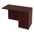 Office Desks & Workstations | Alera ALEVA354824MY Valencia Series 47-1/4 in. x 23-5/8 in. x 29-1/2 in. Reversible Return/Bridge Shell - Mahogany image number 9