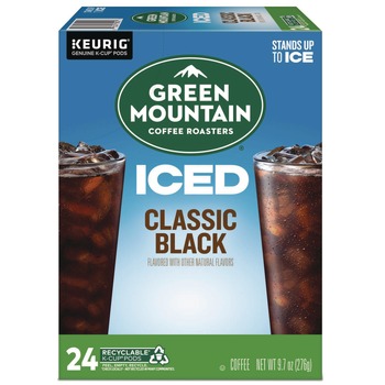Green Mountain Coffee 5000359622 Brew Over Ice Coffee K-Cups - Classic Black (24/Box)