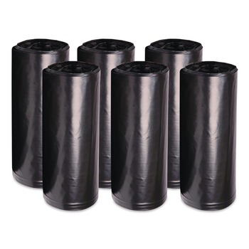 Boardwalk V8647EKKR01 43 in. x 47 in. 56 gal. 19 mic High-Density Can Liners - Black (150/Carton)