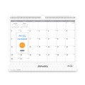 Bulletin Boards | Blue Sky 111292 15 in. x 12 in. 12-Month (Jan-Dec 2026) Enterprise Wall Calendar - White/Gray Sheets image number 1