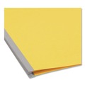 File Folders | Smead 14004 2 in. Expansion Top Tab Classification Folders with 6 SafeSHIELD Fasteners - Letter Size/Yellow Exterior (10/Box) image number 2