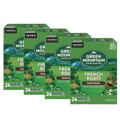 Coffee | Green Mountain Coffee 5000330108 Coffee K-Cups - French Roast (96/Carton) image number 0