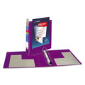Binders | Avery 79774 3 One Touch EZD Rings 1.5 in. Capacity 11 in. x 8.5 in. Heavy-Duty View Binder with DuraHinge - Purple image number 8