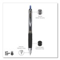 Pens | uni-ball 61256 Signo 207 0.5 mm Retractable Gel Pen - Blue Ink/Smoke/Black/Blue Barrel/Fine (1-Dozen) image number 2