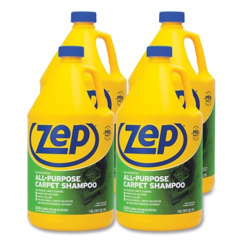 CARPET CLEANERS | Zep Commercial ZUCEC128 1 gal. Concentrated All-Purpose Carpet Shampoo - Unscented (4/Carton)