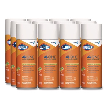 PRODUCTS | Clorox 31043 14 oz. Citrus 4-in-1 Disinfectant and Sanitizer Aerosol Spray (12/Carton)