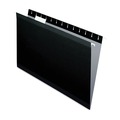 File Folders | Pendaflex 04153 1/5 BLA 1/5-Cut Tabs Colored Reinforced Hanging Legal Folders - Black (25/Box) image number 0