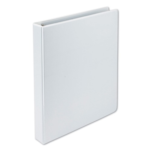 File Folders | Samsill 16937 1 in. Capacity 11 x 8.5 Earth's Choice Plant-Based D-Ring View Binder, 3 Rings - White image number 0