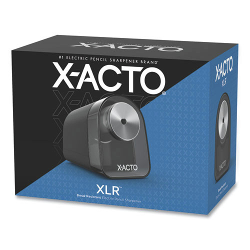 Pencil Sharpeners | X-ACTO 1818X 3.5 in. x 5.5 in. x 4.5 in. AC-Powered XLR Office Electric Pencil Sharpener - Black/Silver/Smoke image number 0