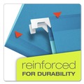 File Folders | Pendaflex 04153 1/5 BLU 1/5-Cut Tabs Legal Size Colored Reinforced Hanging Folders - Blue (25/Box) image number 1
