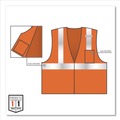 Safety & First Aid | Ergodyne 21049 GloWear 8210Z Class 2 Economy Mesh Vest Polyester Orange 4X-Large/5X-Large image number 1