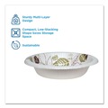 Just Launched | Dixie SX12PATH Pathways 12 oz. Heavyweight Paper Bowls - Green/Burgundy (1000/Carton) image number 3