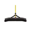 Brooms | Rubbermaid Commercial 2018728 36 in. Polypropylene Bristles Maximizer Push-to-Center Broom - Yellow/Black image number 3