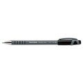 Pens | Paper Mate 9680131 FlexGrip Ultra Fine 0.8 millimeter Stick Recycled Ballpoint Pen - Black Ink/Gray Barrel (1-Dozen) image number 3