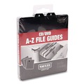 File Folders | Vaultz VZ01176 5 in. x 5.75 in. 1/3-Cut Top Tab A-Z CD File Guides - Black image number 0