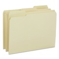 File Folders | Smead 10434 0.75 in. Expansion Reinforced 1/3-Cut Tab 14-pt Manila File Folders - Letter Size/Manila (100/Box) image number 1