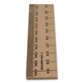 Office & Office Supplies | Westcott 10375 12 in. Long Metric and 1/16 in. Scale with Single Metal Edge Wood Ruler image number 1