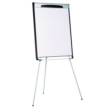 EASELS | MasterVision EA23066720 39 in. - 72 in. High Tripod Extension Bar Magnetic Dry-Erase Easel - Black/Silver