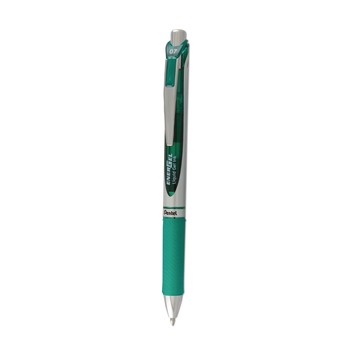 Pentel BL77-D 0.7 mm EnerGel RTX Gel Pen - Medium/Green Ink/Green/Gray Barrel