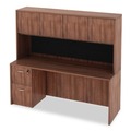 Office Desks & Workstations | Alera ALEVA257224WA Valencia Series 70.88 in. x 23.63 in. x 29.5 in. Credenza Shell - Modern Walnut image number 6