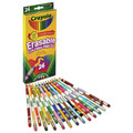 Pencils | Crayola 682424 3.3 millimeter 2B Erasable Color Pencil - Assorted Lead and Barrel Colors (24/Box) image number 0