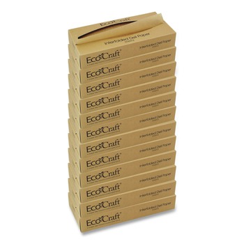 FOOD SERVICE | Bagcraft 16012 EcoCraft 12 x 10.75 Interfolded Soy Wax Deli Sheets (12/Carton)
