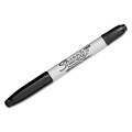 Permanent Markers | Sharpie 32001 Twin-Tip Permanent Marker - Extra-Fine/Fine Bullet Tips/Black (1-Dozen) image number 2