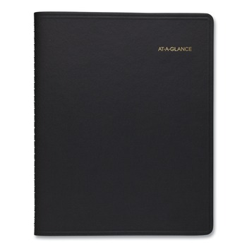 AT-A-GLANCE 70950V05 Triple View 11 in. x 8.25 in. 12-Month (Jan. to Dec.) 2026 Weekly Vertical-Column Format Appointment Book - Black Cover