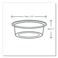 Food Trays, Containers, and Lids | Vegware CF7057 2 oz. Compostable Portion Pots - Clear (2000/Carton) image number 4
