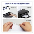 Clearance Center | Avery 11122 Big Tab 11 in. x 8.5 in. 5-Tab Double-Sided Gold Edge Reinforcing Insertable Dividers - Clear Tabs/White (1-Set) image number 6