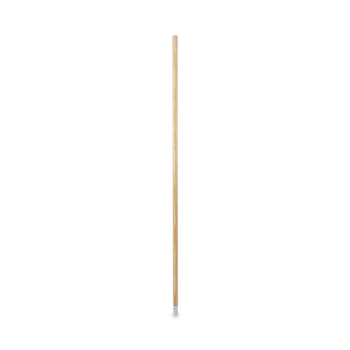  | Boardwalk BWK833 1.13 in. Diameter x 54 in. Lacquered Wood Lie-Flat Screw-In Mop Handle - Natural image number 0