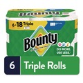 Paper Towels and Napkins | Bounty 80799721 Select-a-Size Kitchen Roll Paper Towels, 2-Ply, 5.9 x 11, White, 123 Sheets/Triple Roll, 6 Rolls/Carton image number 5