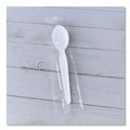 Cutlery | Boardwalk BWKSOUPWHPS Heavyweight Wrapped Polystyrene Soup Spoon Cutlery - White (1000/Carton) image number 5