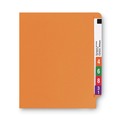 File Folders | Smead 25510 0.75 in. Expansion Shelf-Master Reinforced End Tab Colored Folders - Letter Size/Orange (100/Box) image number 4