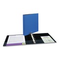 Binders | Avery 27351 11 in. x 8.5 in. 1.5 in. Capacity 3 Rings Durable Non-View Binder with DuraHinge and Slant Rings - Blue image number 1