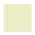Notebooks & Pads | Universal UNV22000 50-Sheets 8.5 in. x 11 in. Wide/Legal Rule Glue Top Pads - Canary-Yellow (1 Dozen) image number 2