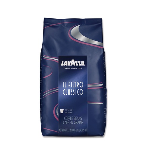 Coffee | Lavazza 3445 2.2 lbs. Bag Filtro Classico Whole Bean Coffee - Dark and Intense image number 0