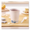 Cups and Lids | SOLO 412RCN-PLANET Recycled Content PCF Paper Hot Cups, ProPlanet Seal, 12 oz, White, 50/Pack image number 4