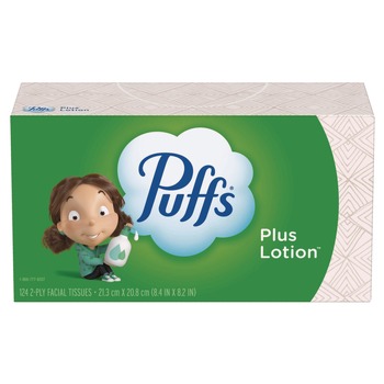  | Puffs 80337535 2-Ply Plus Lotion Facial Tissue - White (24 Boxes/Carton)