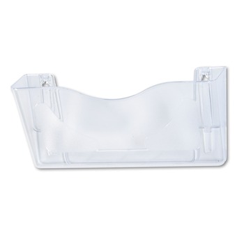 JUST LAUNCHED | Deflecto 63101 15 in. x 4 in. x 6.63 in. Euro-Style DocuPocket Landscape Wall File - Larger Files/Tabloid Size, Clear
