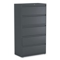 Office Filing Cabinets & Shelves | Alera 25499 36 in. x 18.63 in. x 67.63 in. 5 Lateral File Drawer - Legal/Letter/A4/A5 Size - Charcoal image number 0