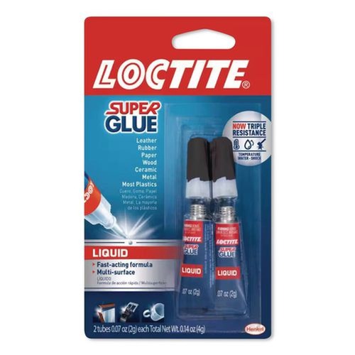 Labels | Loctite 1363131 0.07 oz. Super Glue Liquid Tubes - Dries Clear (2/Pack) image number 0