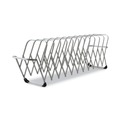 File Sorters | LEE 14112 Flexifile 6 in. x 6.75 in. x 10.5 in. 12 Section Letter/Legal Size  Expandable Collator to Organizer - Silver image number 1