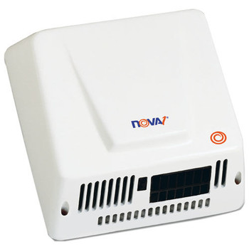 WORLD DRYER 083000000 110V-240V 9 in. x 9.75 in. x 4 in. Aluminum NOVA Hand Dryer - White